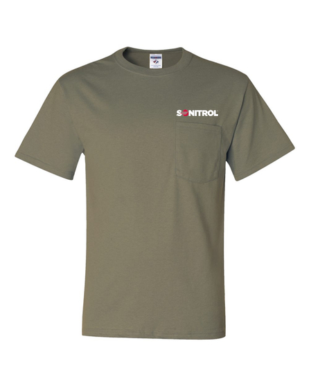 Jerzees Dri-Power 50/50 Cotton/Poly Pocket T-Shirt